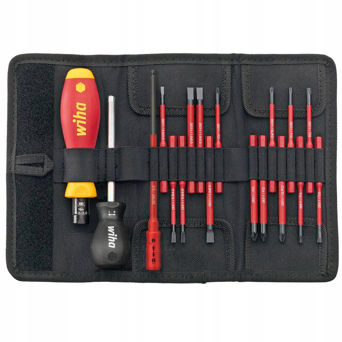 Zestaw wkrętaków dynamometrycznych, izolowany Vde TorqueVario 18-cz Wiha