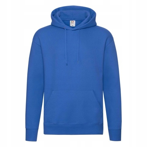 Pánská mikina s kapucí Premium Fruit of the Loom Modrá XL
