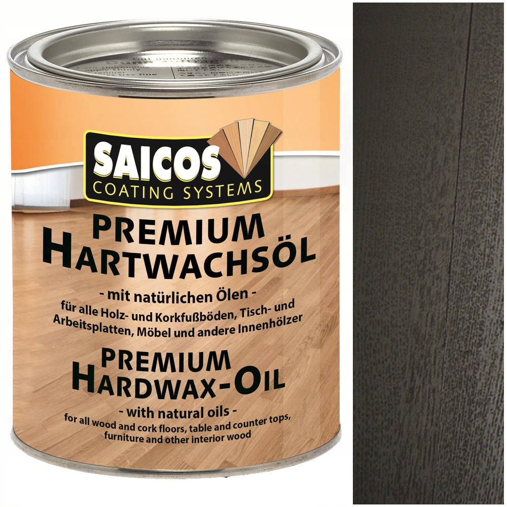 Saicos tvrdý olejový vosk Čierny Mat 3319 2,5L