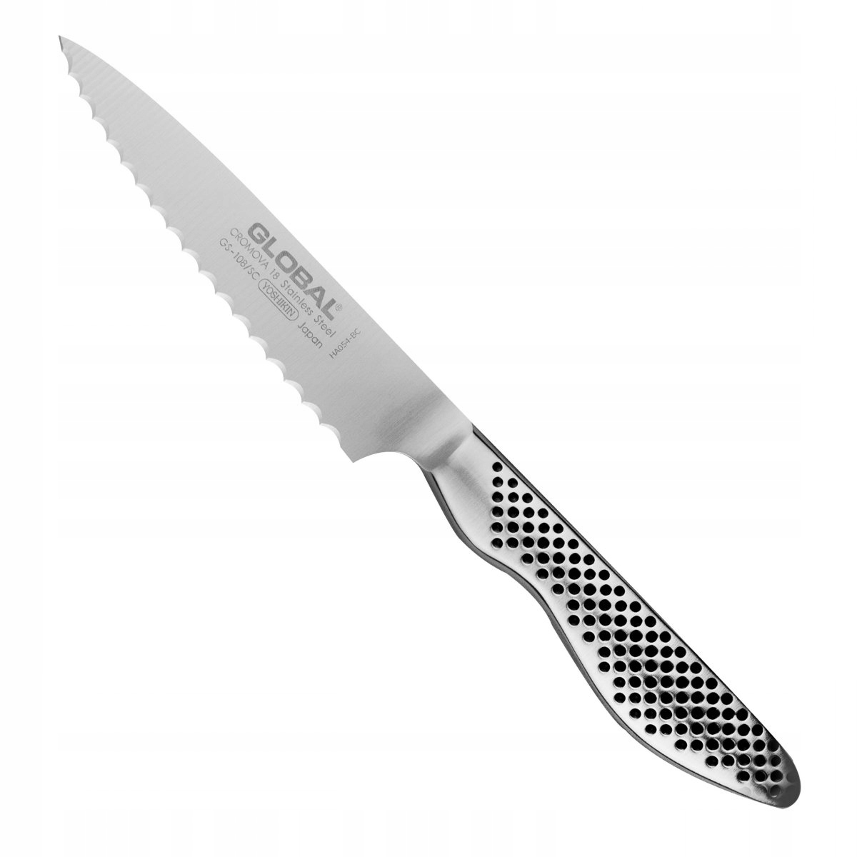 Nůž univerzální 11,5 cm zoubkovaný Global GS-108/SC