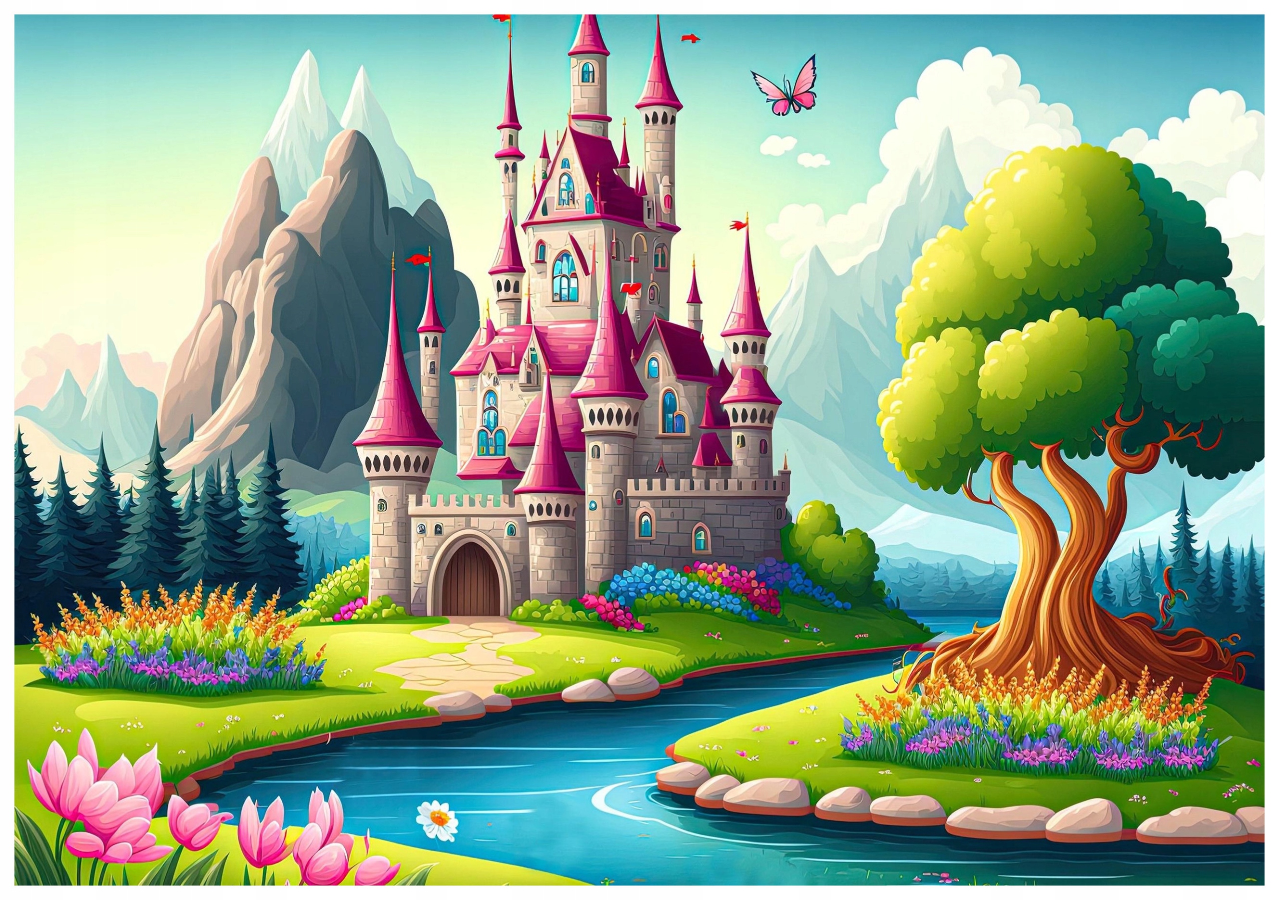 Fototapeta Pohádkový hrad Fantastický sen 312x219 lepidlo