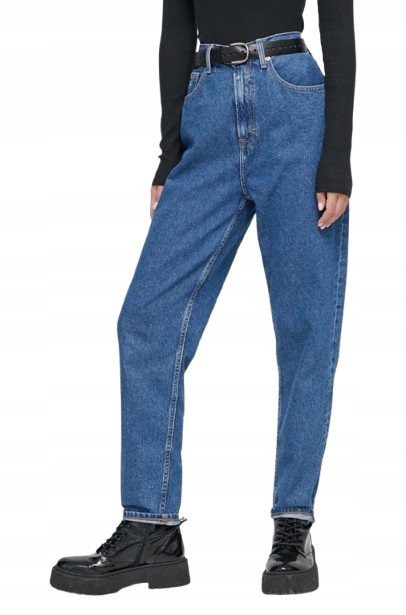 Tommy Jeans Džíny Mom Jeans Vysoký Pas Modré 30/28 Jpc