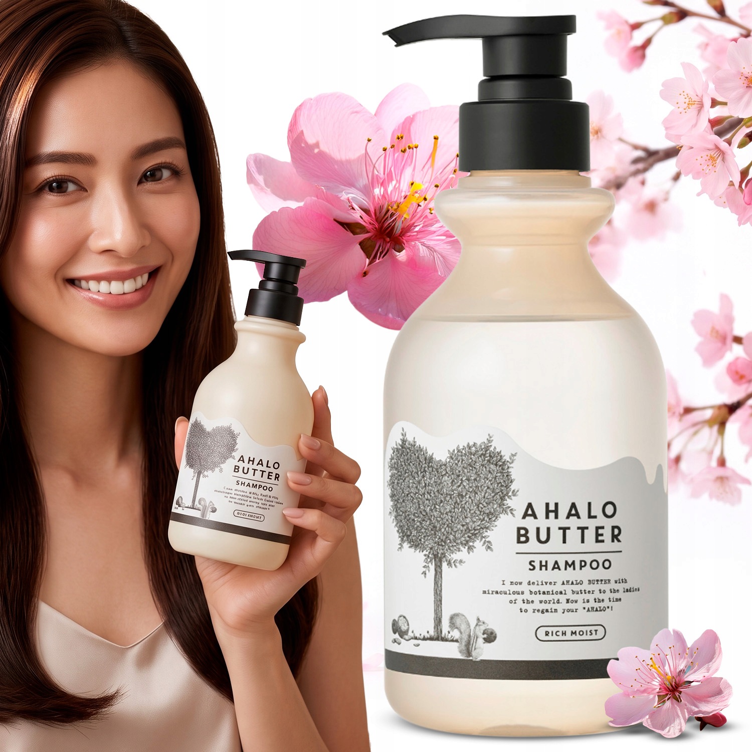 Ahalo Butter Rich Moist Šampon Hydratační A Vyživující Japan 500 ml
