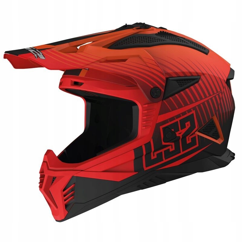 Prilba LS2 MX708 Fast II Duck Matt Orange Red na enduro cross, štvorkolka , veľkosť L