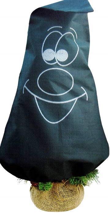 Kaptur na rośliny 70x80cm czerwony z motywem agrowłóknina zimowa + gratis