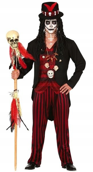 Kostým Kněz Šaman Šamana Voodoo Halloween M