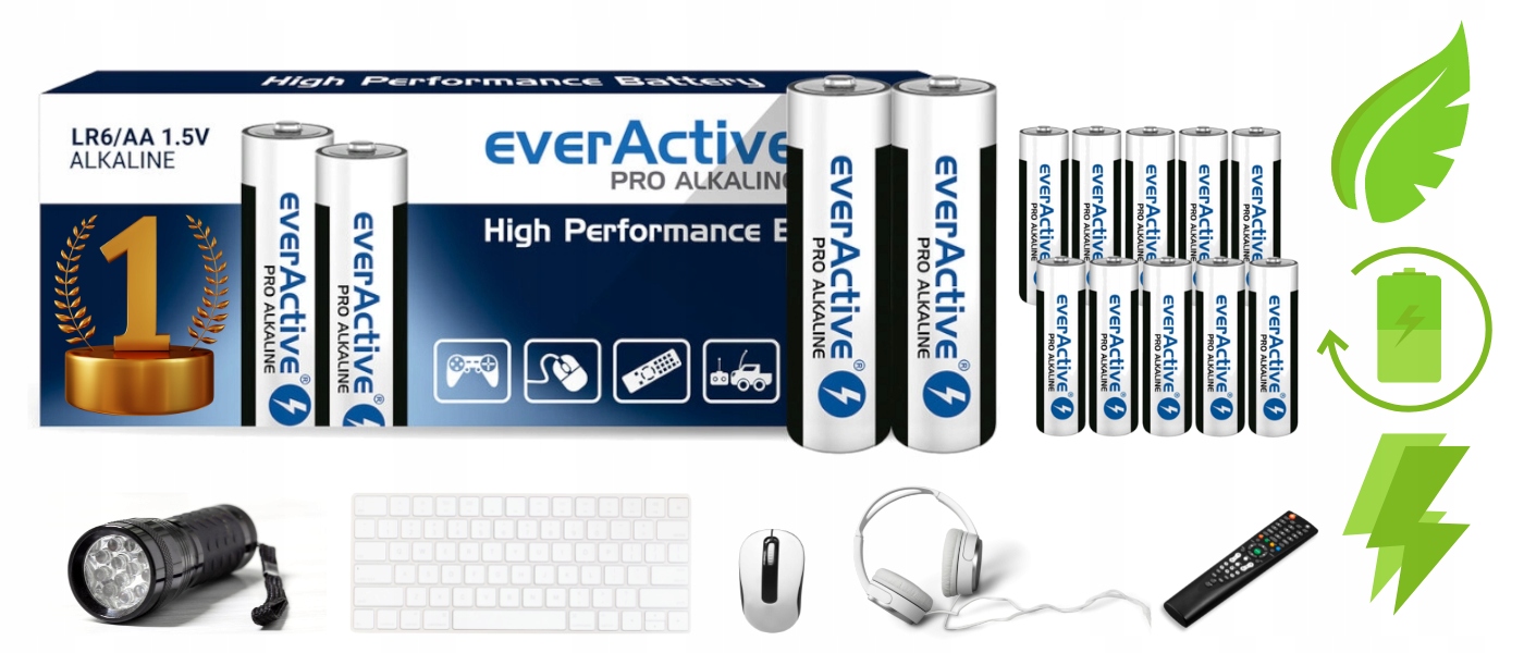 Baterie ALKALICZNE Everactive AA R6 ZESTAW 10szt Marka Everactive