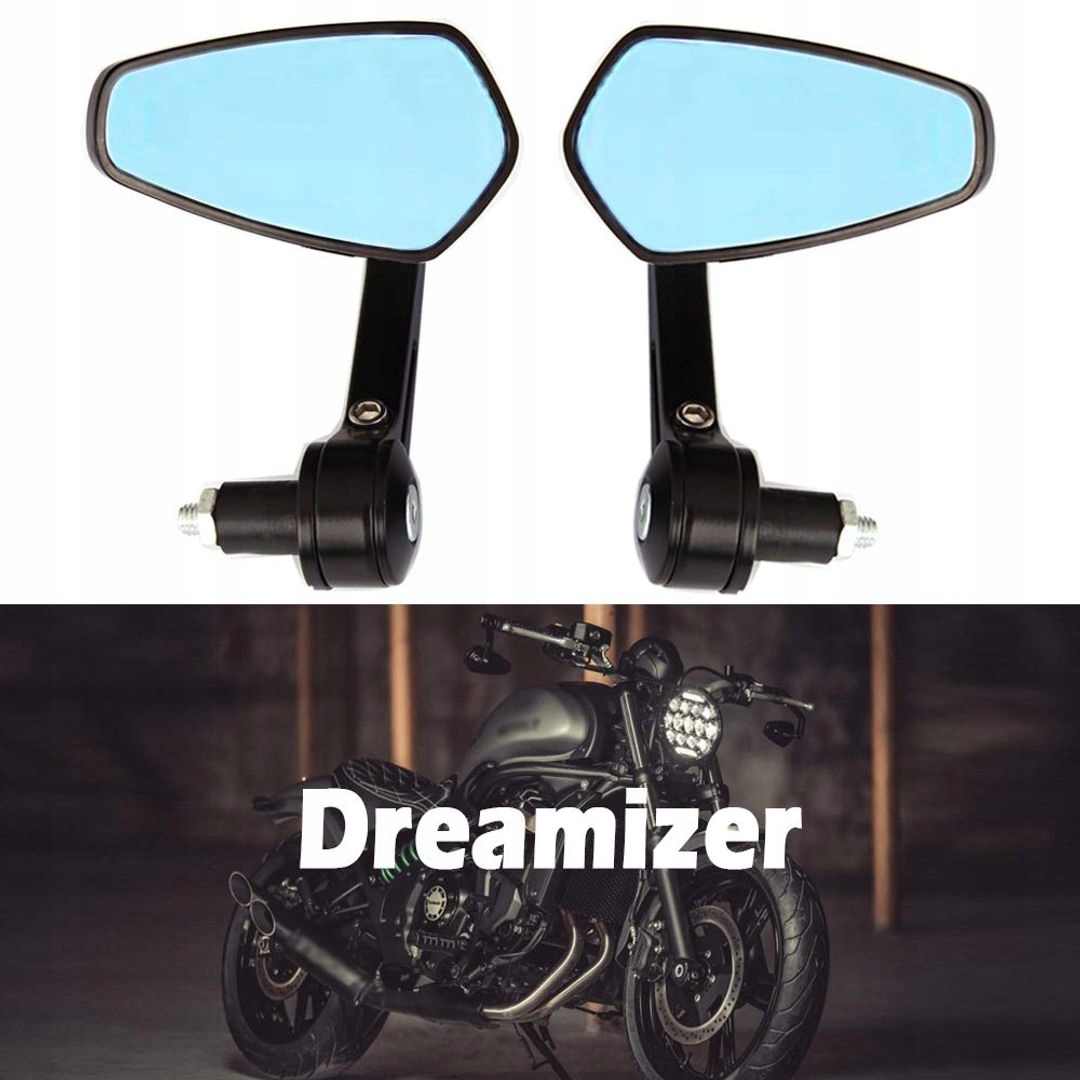 Boční zrcátka Dreamizer 7/8“ (22 mm) na řídítka motocyklu