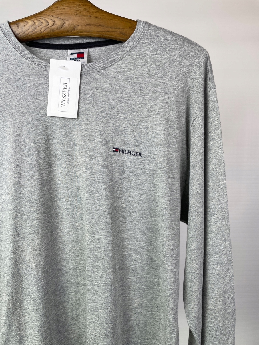 Bluzka męska long sleeve szary melanż Tommy Hilfiger r. XL Wzór dominujący melanż