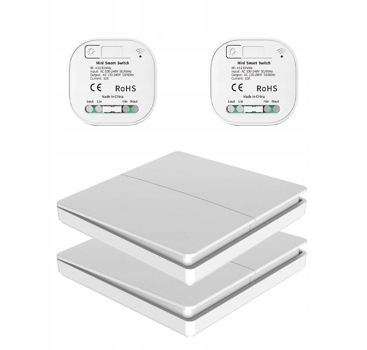 Bezdrátový Stěnový Přepínač 220 V 433MHZ 2 Rádiový