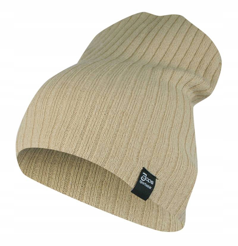 

Beżowa Jesienno-Zimowa Czapka (beanie), Krasnal