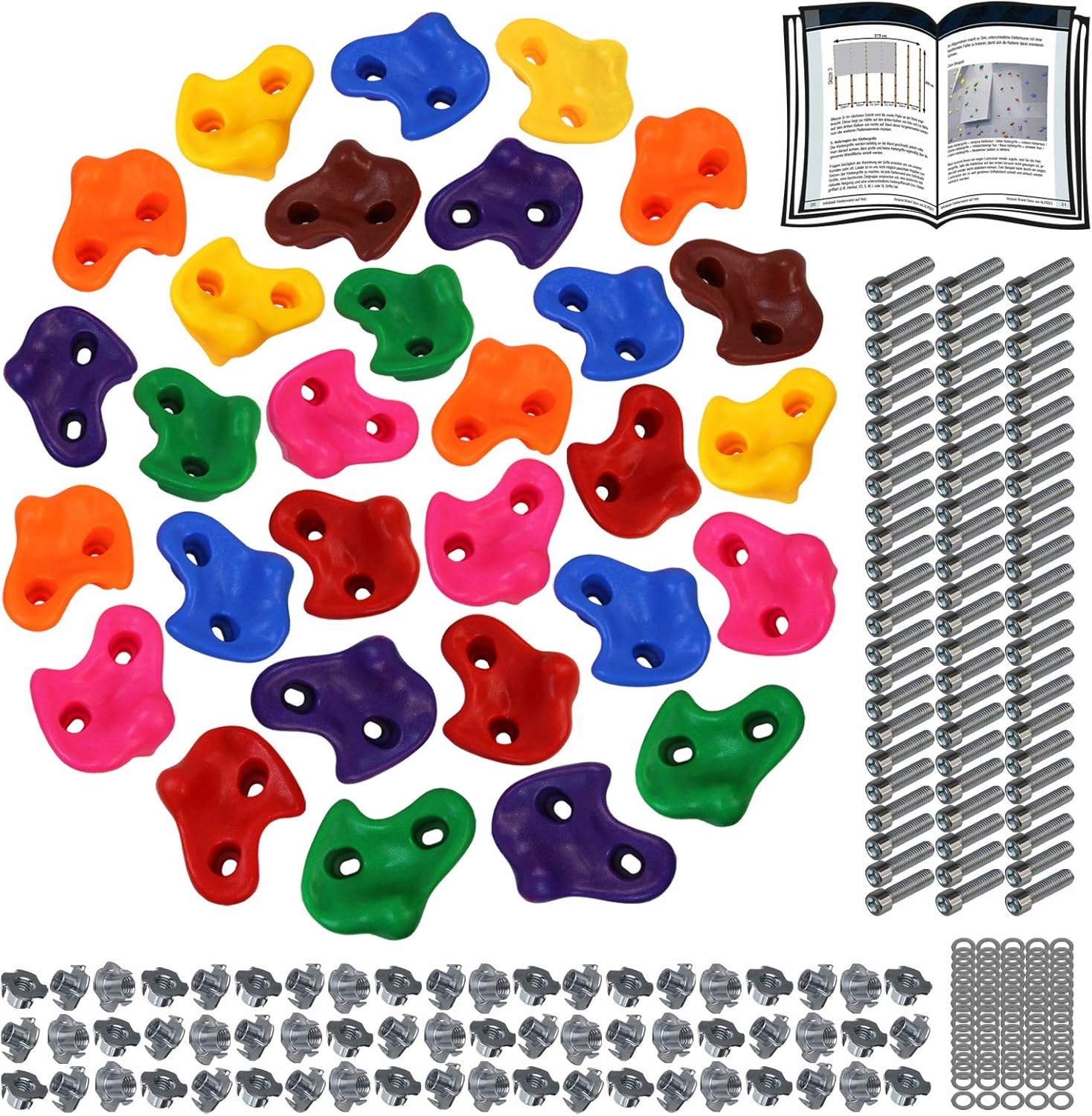 Lezecké Úchytky Pro Děti 30 Ks Alpidex Do 200 Kg S Montáží