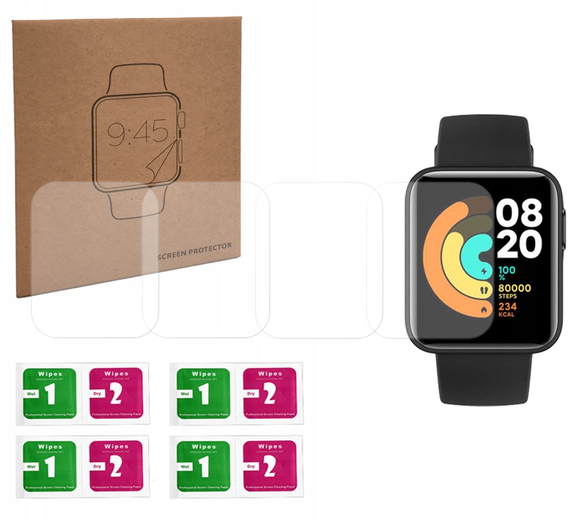 

4 Sztuki Folia ochronna do Xiaomi Mi Watch Lite