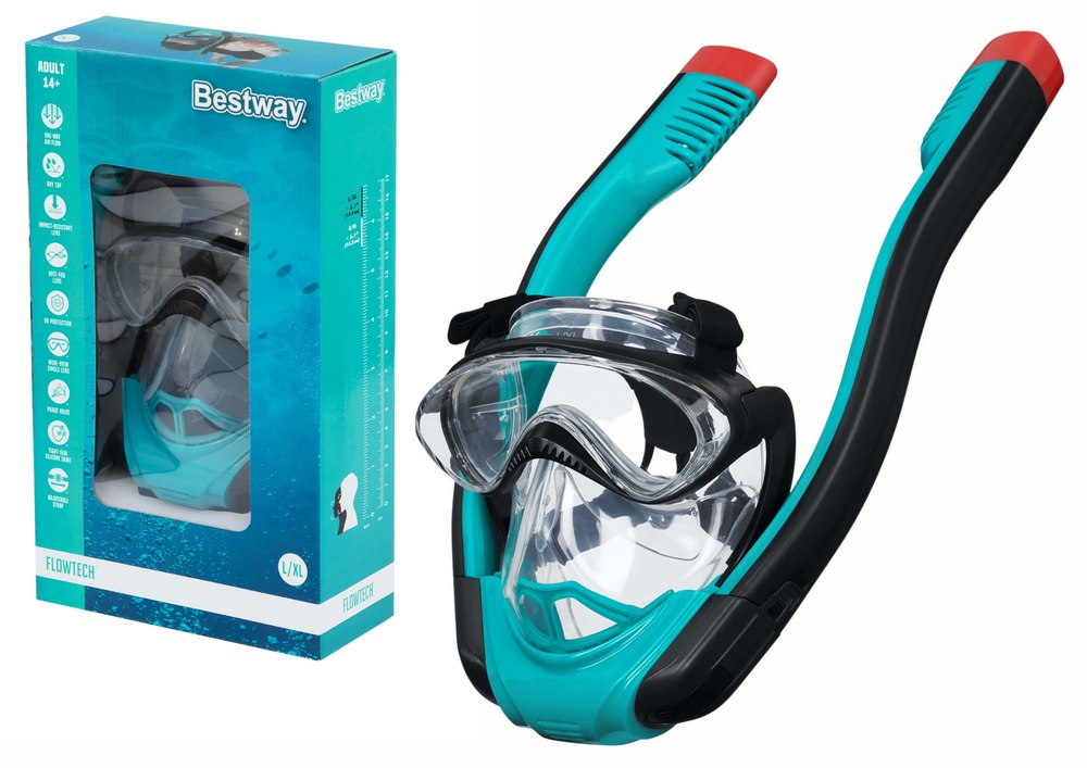 Maska Do nurkowania Pełnotwarzowa Maska Do Snorkelingu L/XL Bestway 24058