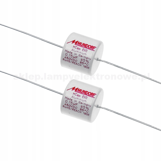 Kondenzátor Mcap Evo Alu 0,15uF 150nF 450V Mundorf 2 ks – vybraný pár