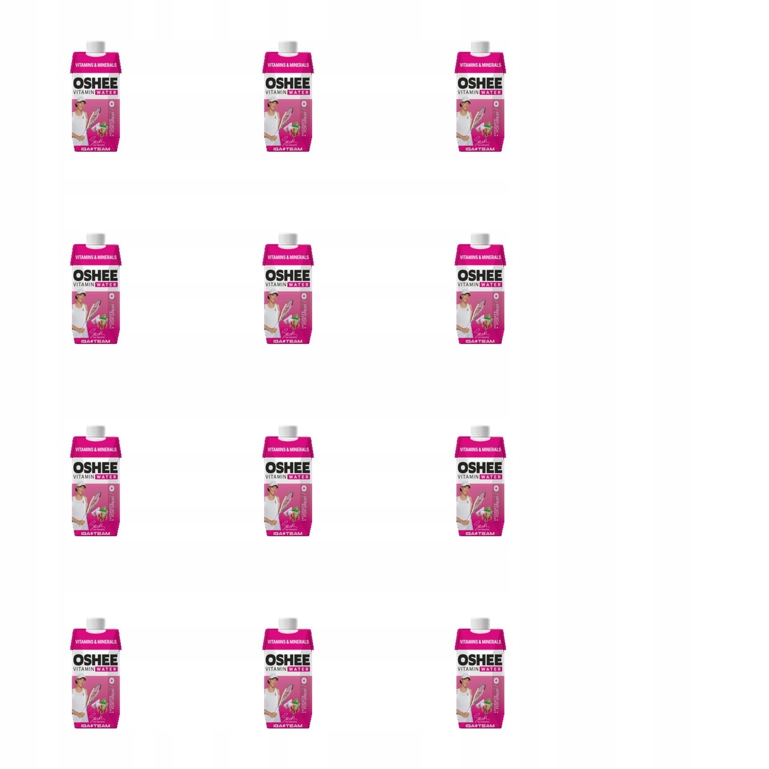 12x 750ml Oshee vitamin water vitamins+minerals tetra pak Zgrzewka