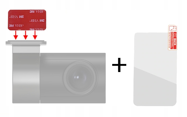 ZESTAW MONTAŻOWY do 70mai RC06 REAR CAM TYLNA TAŚMA NAKLEJKA Rodzaj inny