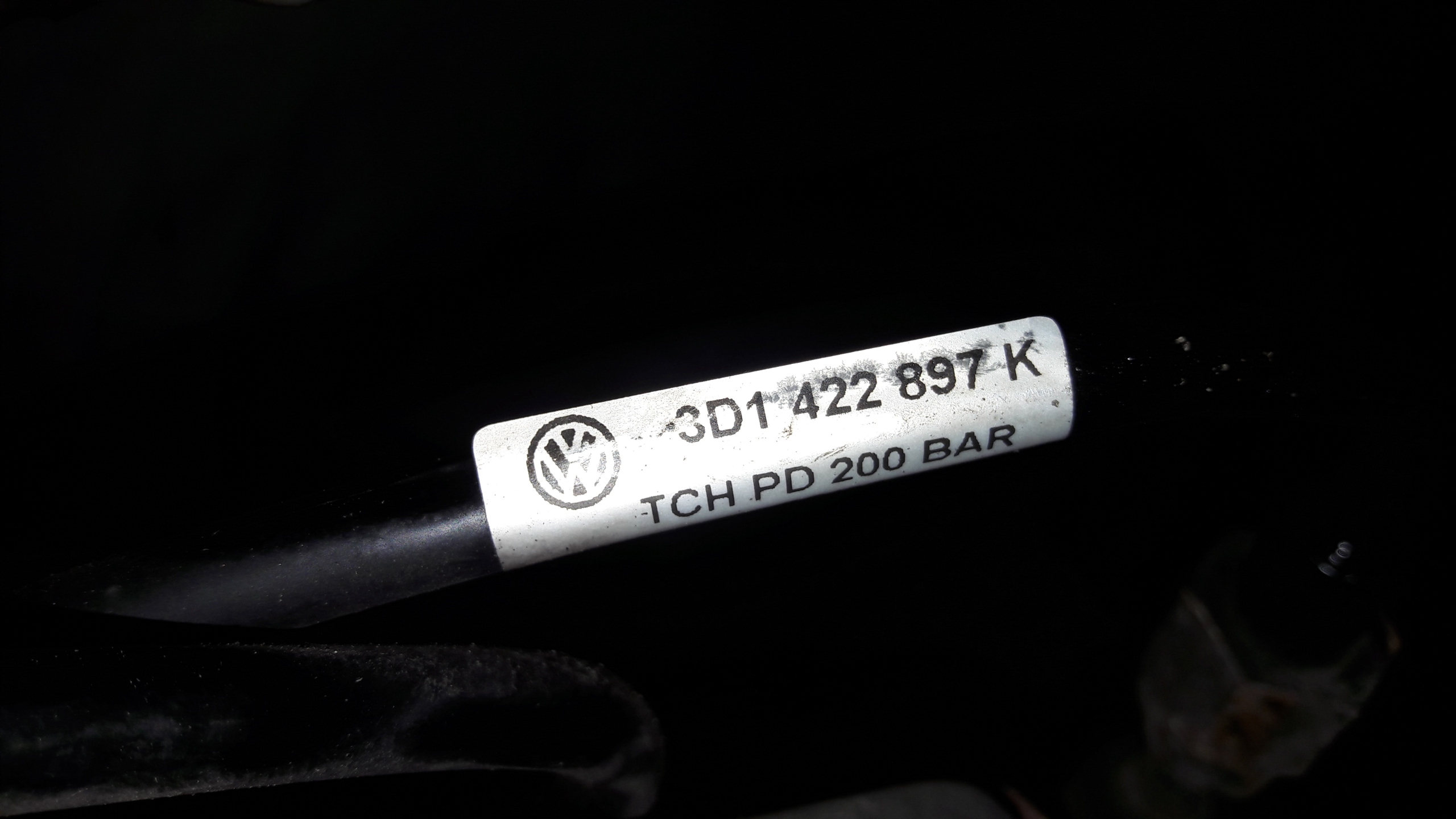 VW PHAETON 3.2 Schlauch der Lenkung 3d1422897k