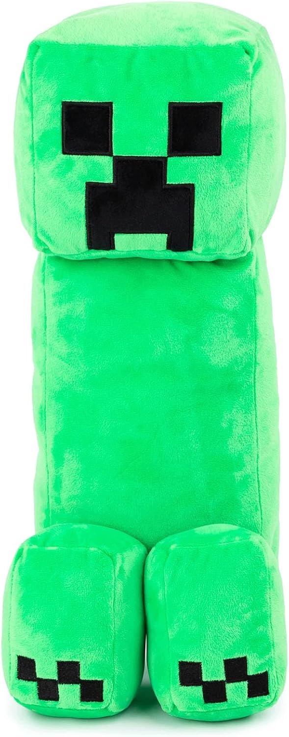 Zielona pluszowa poduszka dekoracyjna Creeper 50 cm do przytulania