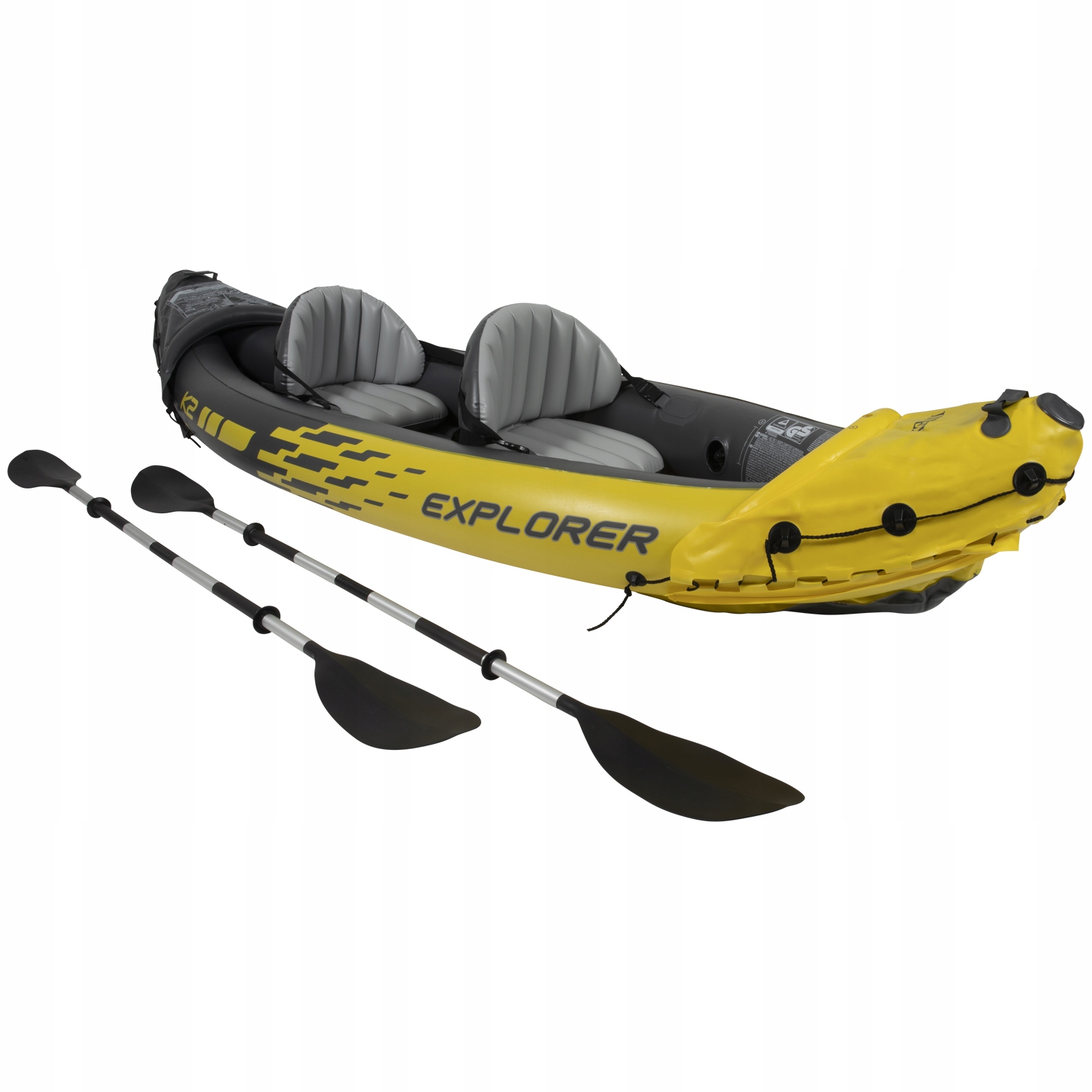 KAJAK INTEX EXPLORER K2 DMUCHANY 2 WIOSŁA POMPKA NA WYPRAWY WYTRZYMAŁY Materiał inny