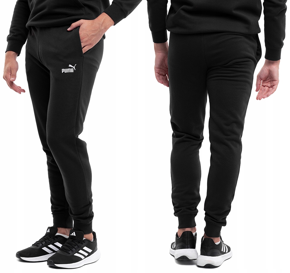 Pánské teplákové kalhoty Puma Sportovní bavlněné tréninkové tepláky černé S