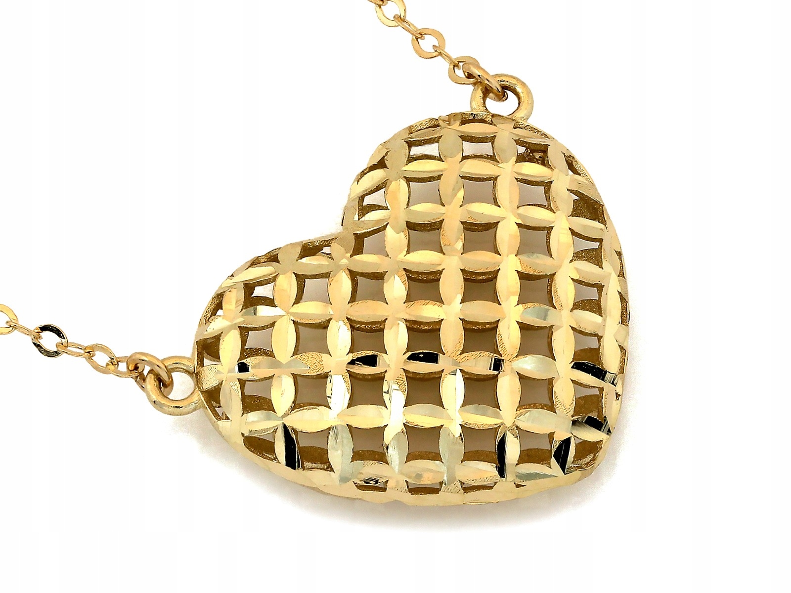 Zlatý náhrdelník se srdcem 585 14k 3.12g je ideální jako dárek nebo na Valentýna