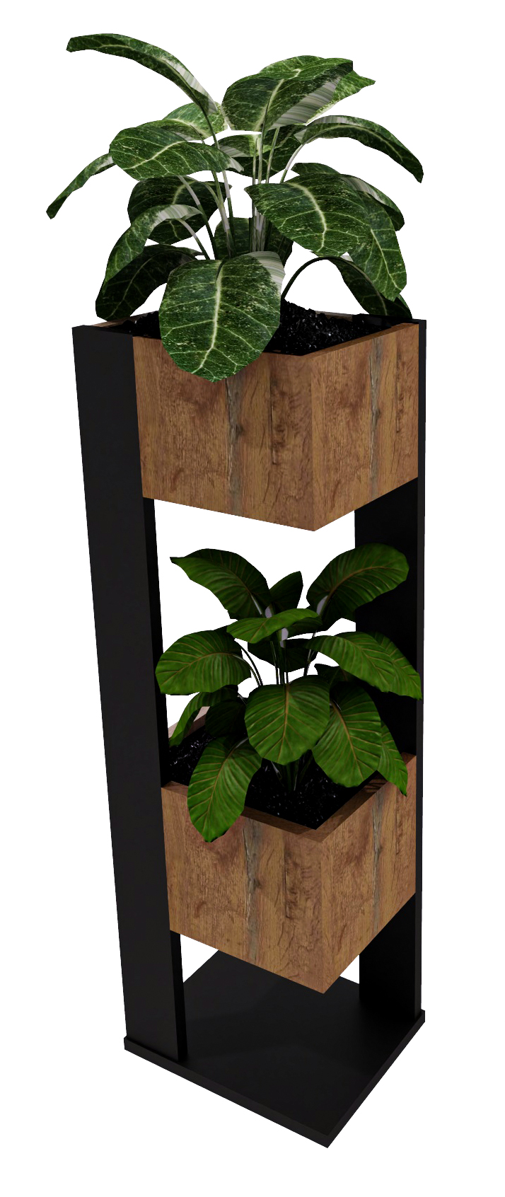 Květináč Karo držák na květináč stojící květiny dům loft květináč retro lancelot