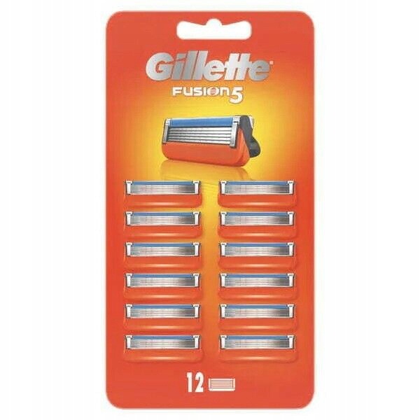 

12x Gillette Fusion5 Wkłady Ostrza Nożyki