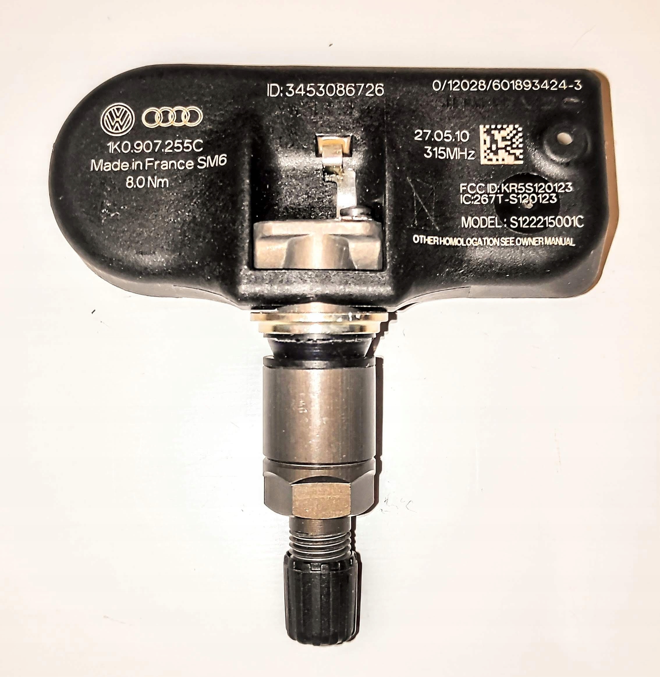 CZUJNIK CIŚNIENIA W OPONACH 1K0907253D VW AUDI OE