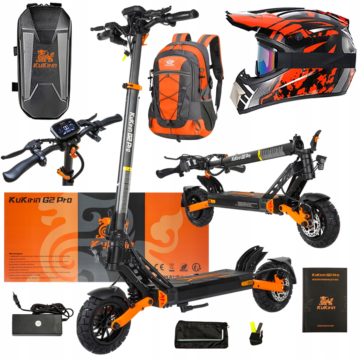 Pojazd Elektryczny KuKirin G2 Pro Abe 500w 48V 15.6AH 65KM 25KM/h +Dárek