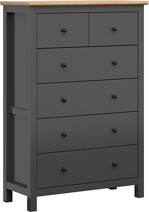 Szafka Komoda z Szufladami Hesen Black Red White