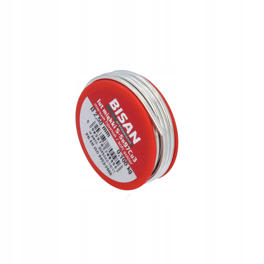 

Lut miękki cyna szpulka 2,5 mm 100g Bisan wydajne