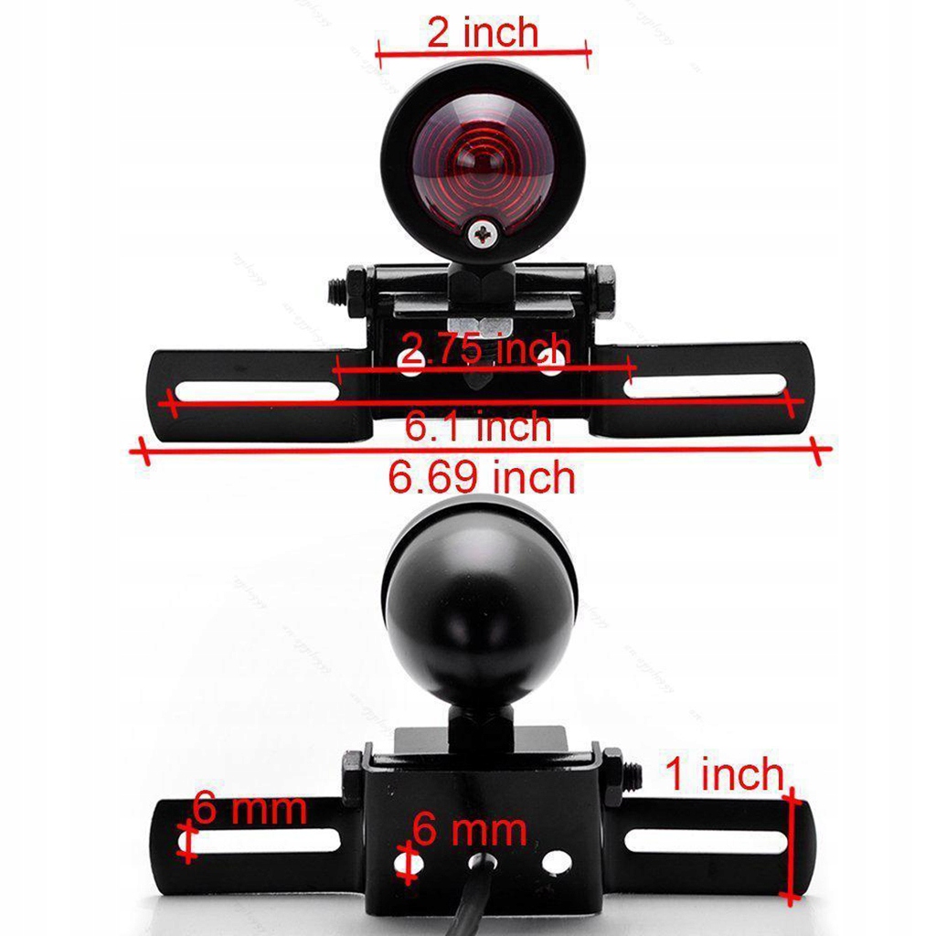 Retro motocyklowe światło tylne światła hamowania Numer katalogowy części fMWD01