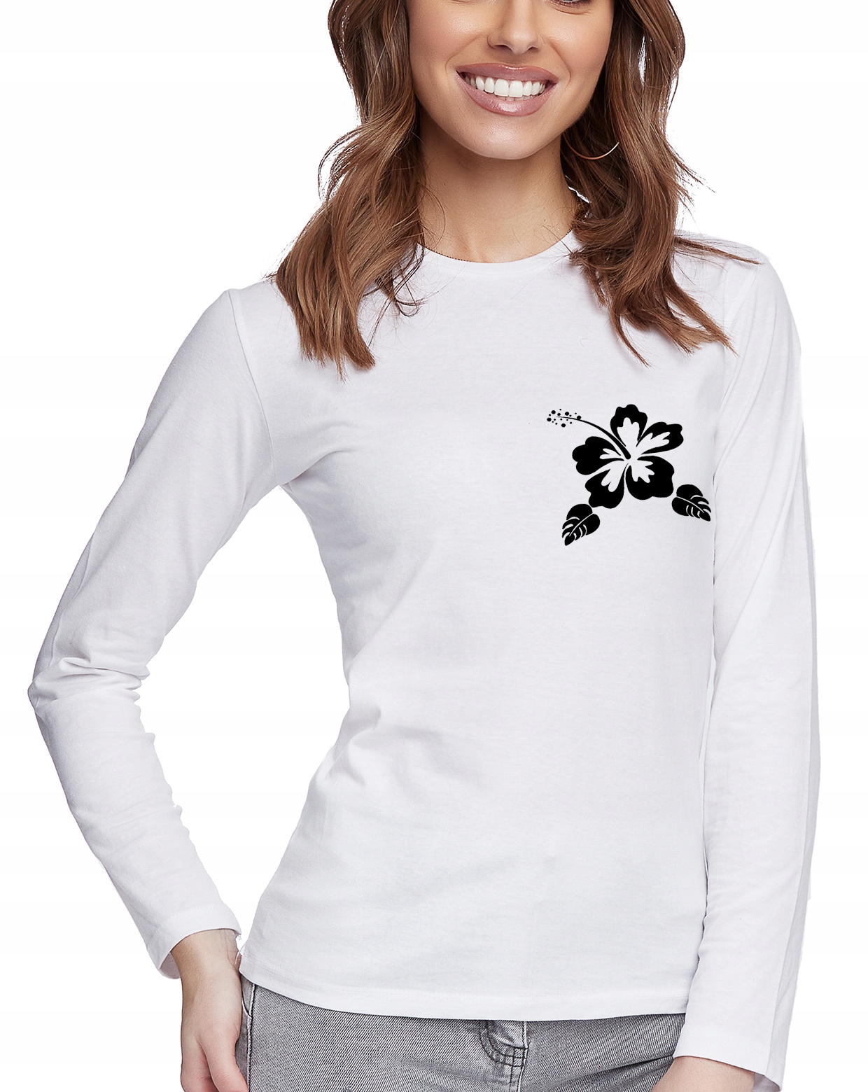 

Bluzka Koszulka Damska Z Nadrukiem Flower Hit XXL