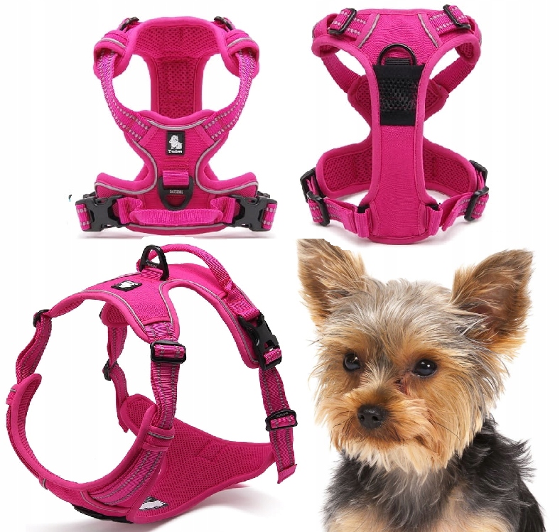Levně Postroj Pro Psa Truelove Easy Walk Pevný, Odolný, Reflexní, Růžový Xs