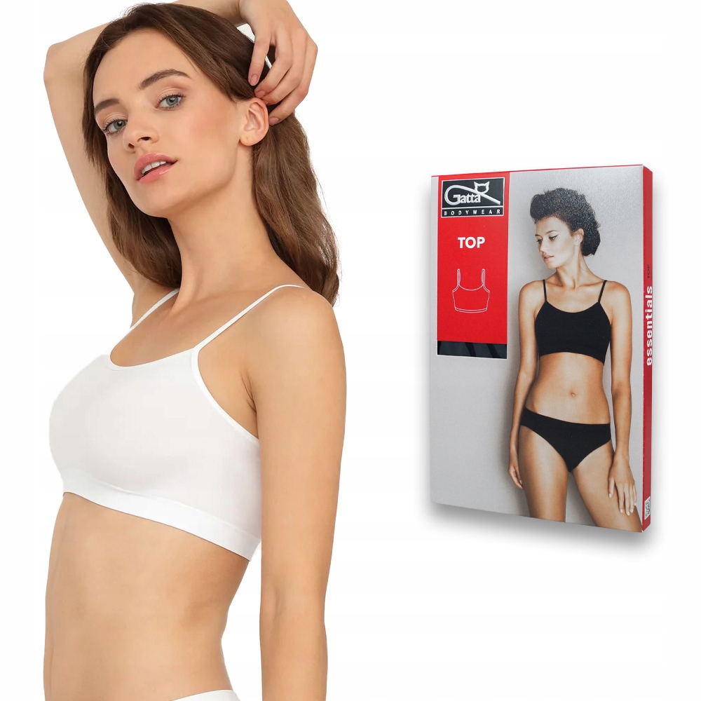 

Top na cienkich ramiączkach biały Gatta Top r M