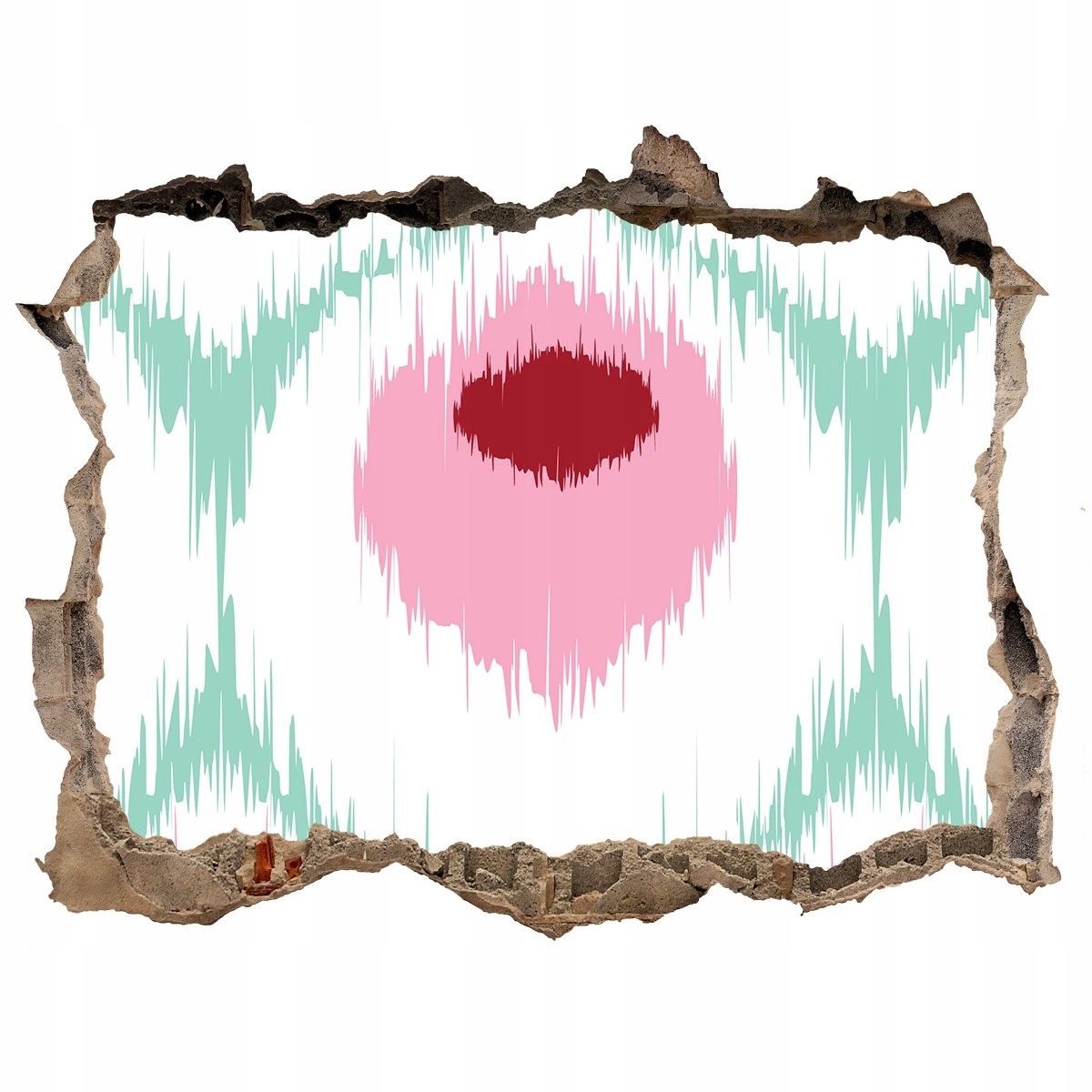 

Fotoobraz dziura na ścianę Naklejka Pawi wzór