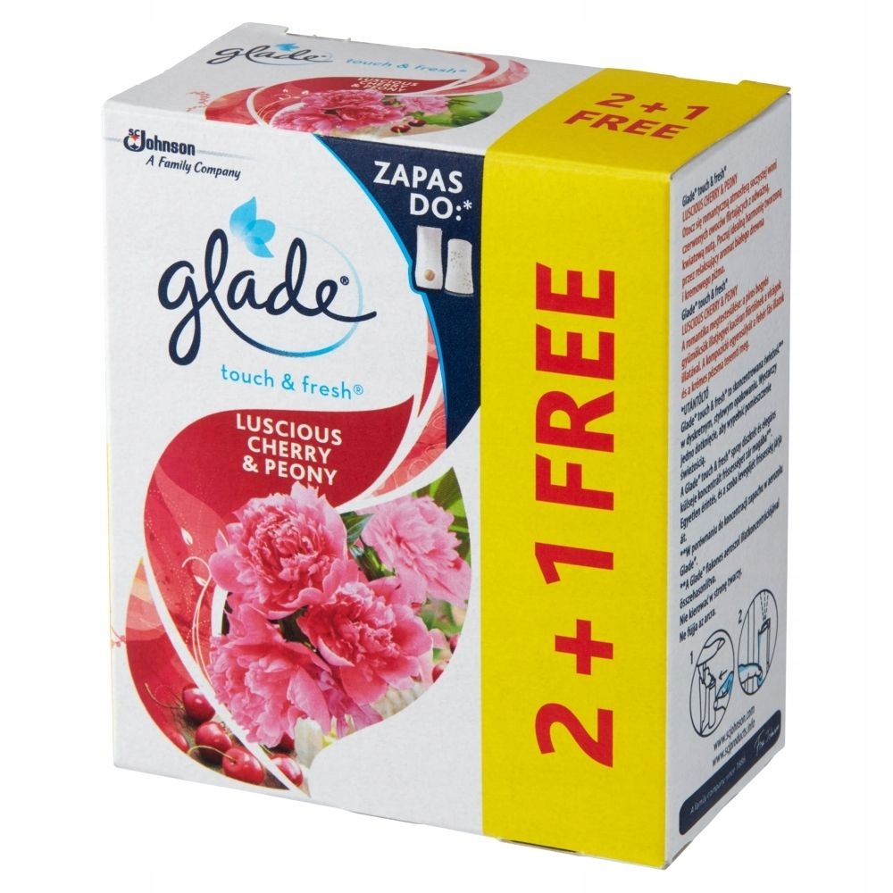 

Glade wkład odświeżacz Touch Fresh 3x10ml Wiśnia