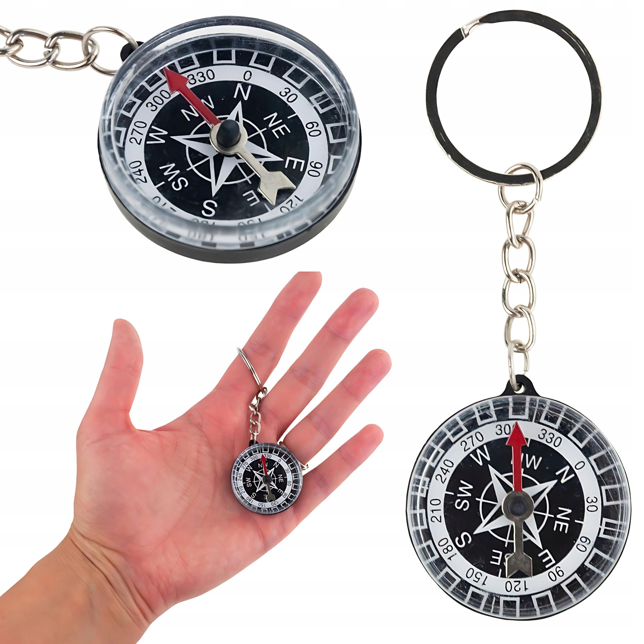 BRELOCZEK DO KLUCZY kompas DO torebki OZDOBA