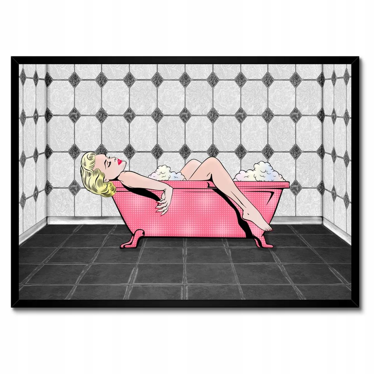Plakáty v rámu 70x50 Marylin Monroe ve vaně