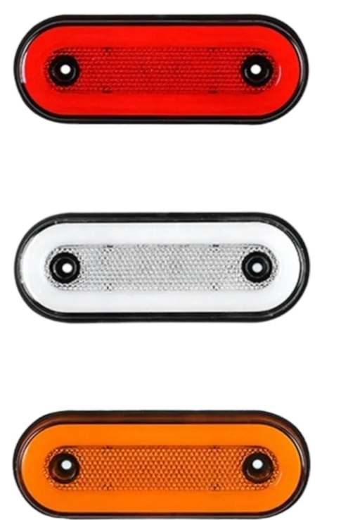 LAMPA OBRYSOWA OBRYSÓWKA BIAŁA 2szt 12V 24V OBRYSÓWKI LAWETY PRZYCZEP Rodzaj lampy uniwersalna