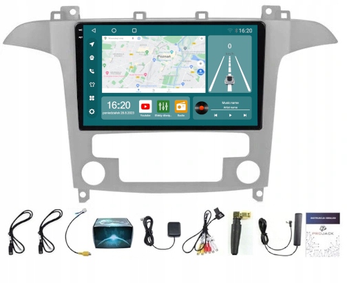Gps Rádio Android Ford Smax Galaxy 2006-2015 Carplay Wifi 8/256 Gb Sim Modem
