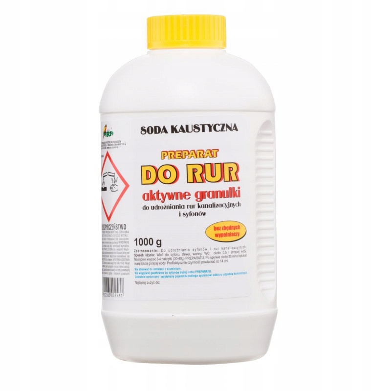 

Ara Soda Kaustyczna Granulat Udrażnianie Rur 1KG