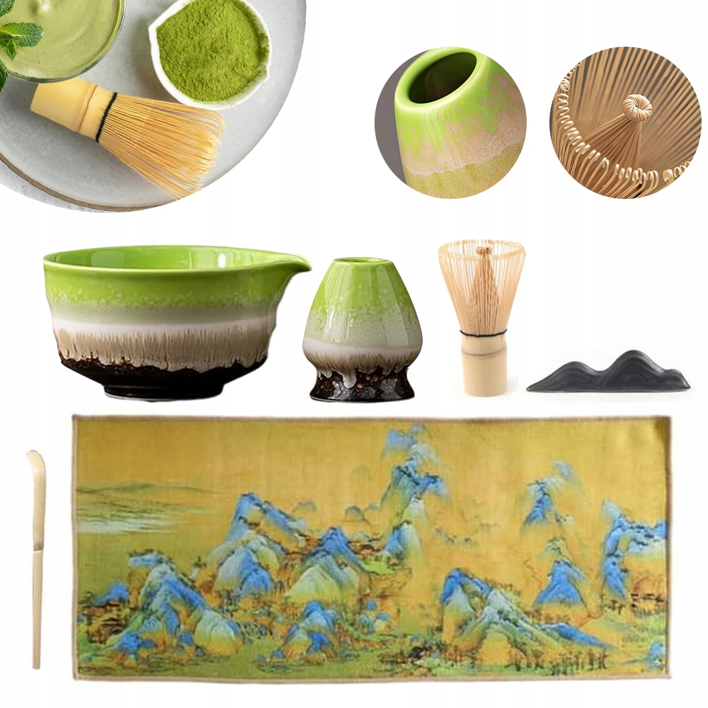 Zestaw Do Herbaty Matcha, 6-CZĘŚCIOWY Zestaw Mioteł Matcha, Zestaw Matchy