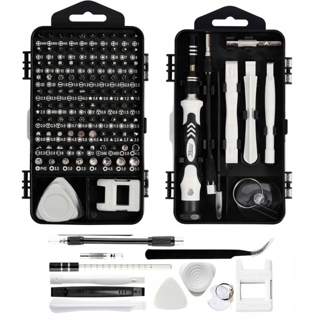 

Zestaw Precyzyjnych Śrubokrętów 115w1 Torx Wkrętak
