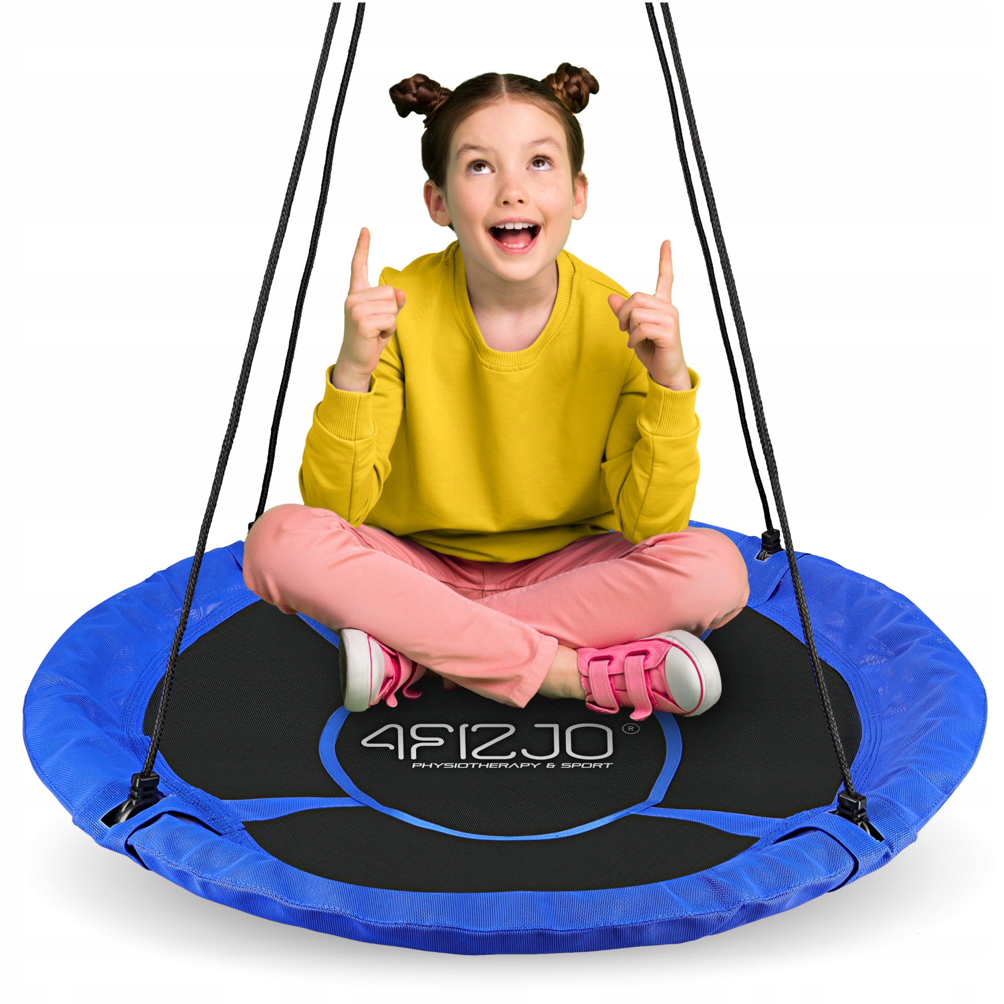 Zahradní houpačka Čapí hnízdo 90 cm S Dětská Trvalá regulace lana