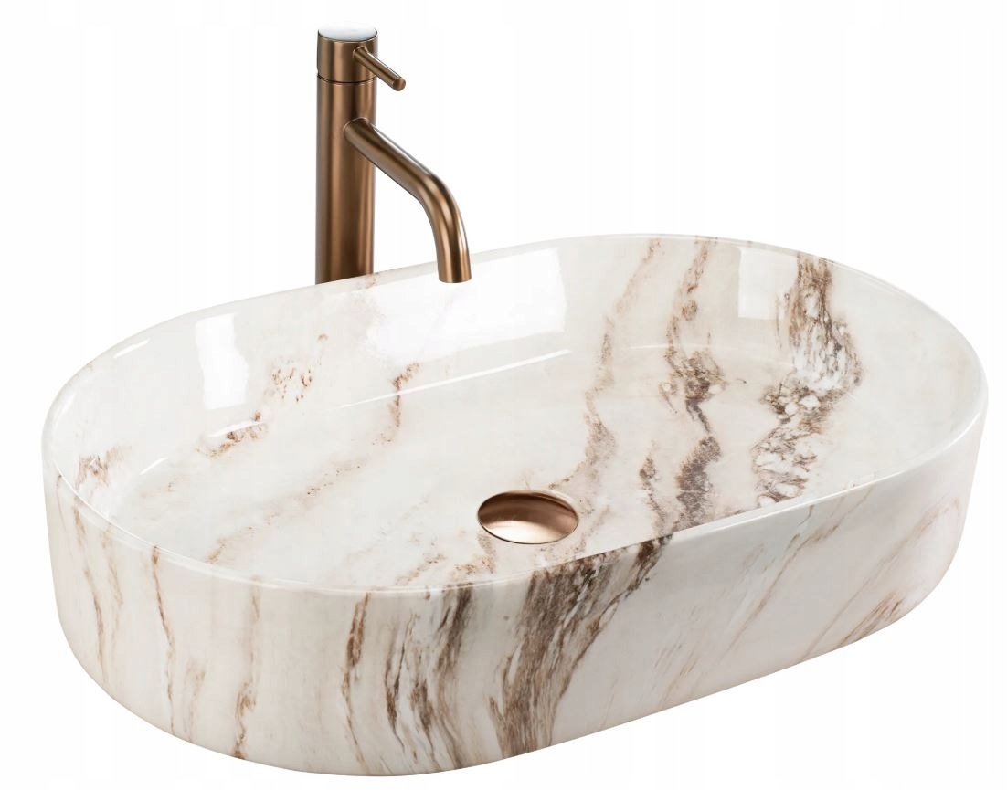 Umyvadlo Na Desku Nadia 60 Marrone