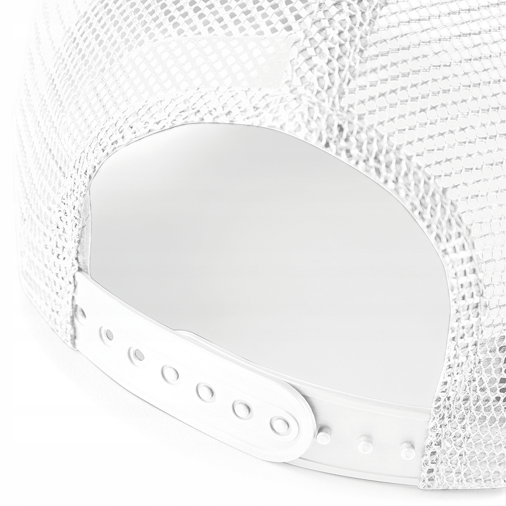 BIAŁA CZAPKA Z DASZKIEM TRUCKER MĘSKA / DAMSKA Płeć uniseks