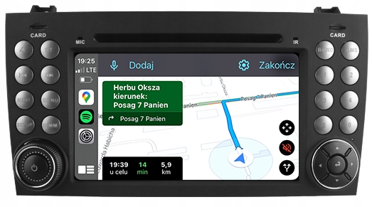 Mercedes Slk R171 Rádio Navigace Android Auto Carplay Mapy Aplikace