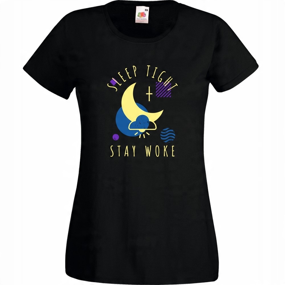 

Koszulka sleep tight stay woke XXL czarna
